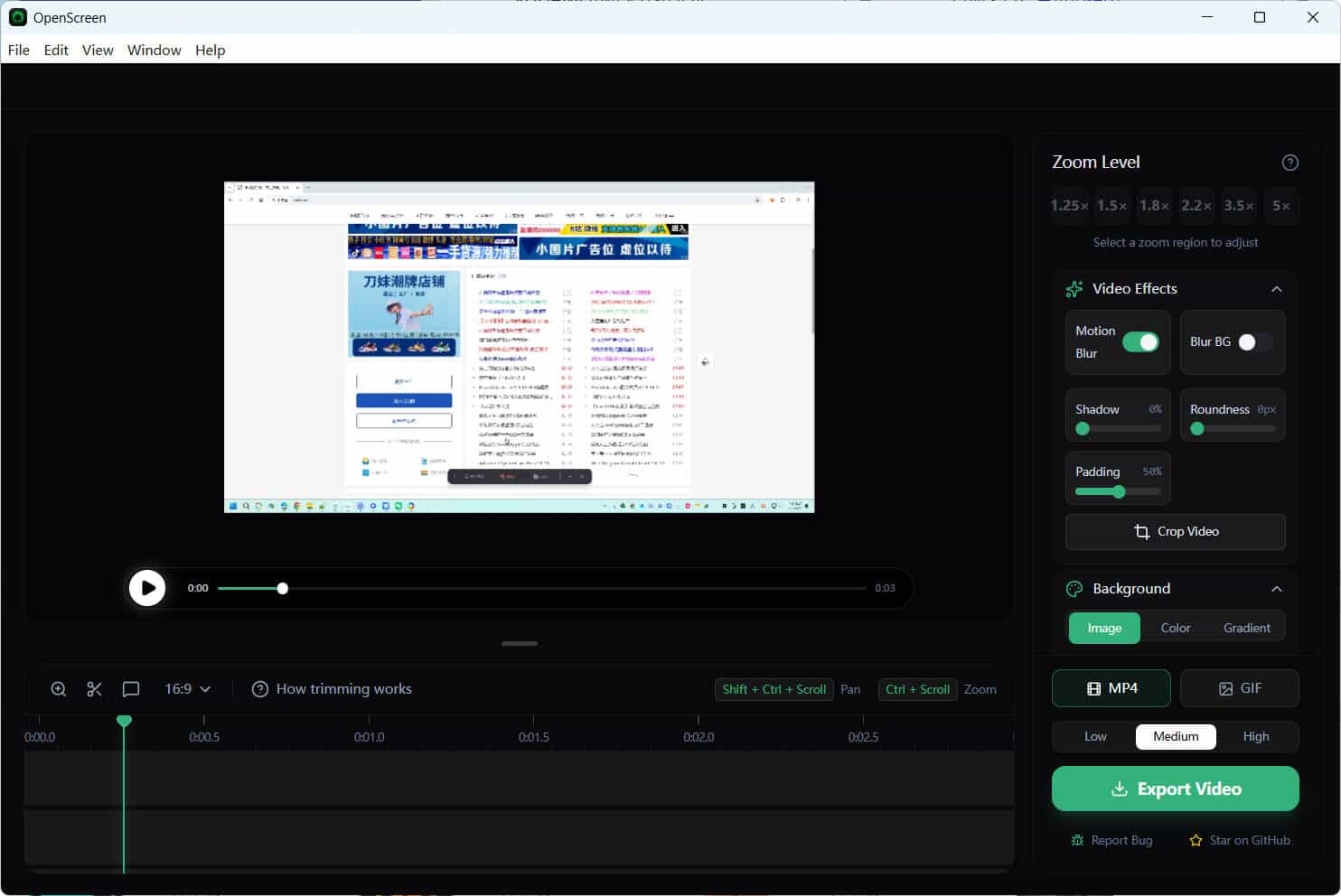 20260301141540-69a44a0cee553.jpg 录屏工具Openscreen v1.1.0绿色版