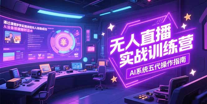 20260302024229-69a4f91547d3e.jpg 无人直播实操训练营,从设备搭建到话术,AI系统五代操作指南(7月更新)