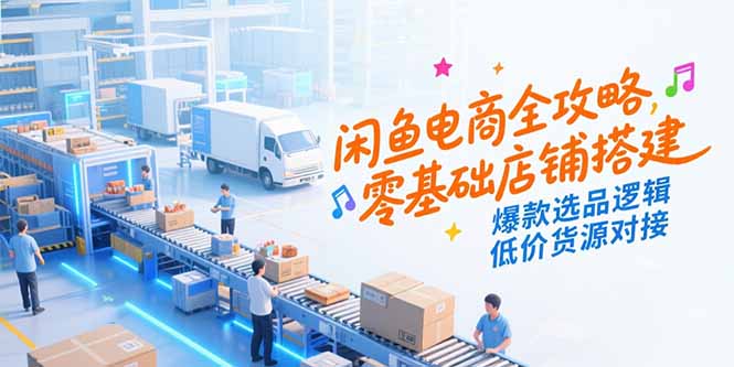 20260302024344-69a4f96088119.jpg 闲鱼电商全攻略,零基础店铺搭建,爆款选品逻辑,低价货源对接