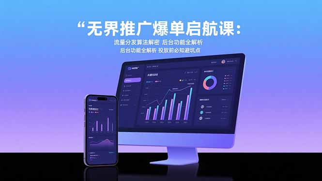 20260302025243-69a4fb7b7638e.jpg 无界推广爆单启航课:流量分发算法解密 后台功能全解析 投放前必知避坑点