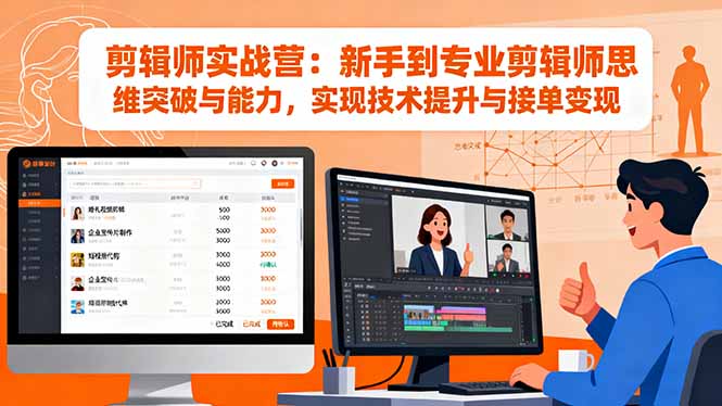 20260302031216-69a5001014ece.jpg 剪辑师实战营:新手到专业剪辑师思维突破与能力,实现技术提升与接单变现