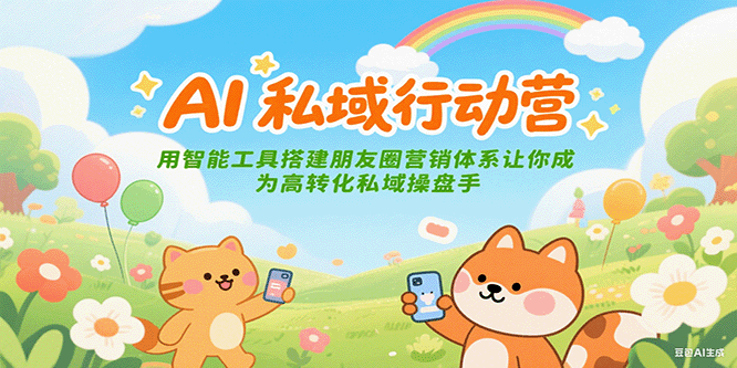 20260302031352-69a50070b3e38.png AI私域行动营:用智能工具搭建朋友圈营销体系让你成为高转化私域操盘手