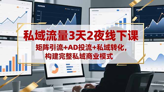 20260302031557-69a500edb18fb.jpg 私域流量3天2夜线下课,矩阵引流+AD投流+私域转化,构建完整私域商业模式