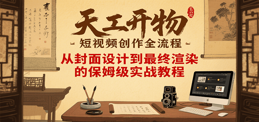 20260302031950-69a501d6e6251.png 天工开物短视频创作全流程,从封面设计到最终渲染的保姆级实战教程