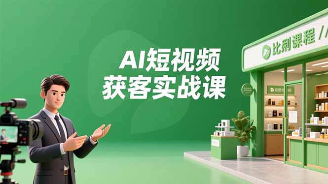 20260302032448-69a503000c925.jpg AI短视频获客实战课,数字人创作、实体行业应用、精准引流,30天获取客源月入6万+