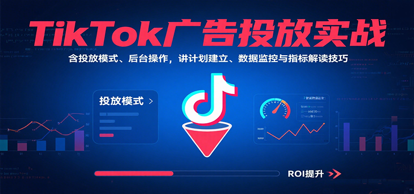 20260302033017-69a504496ea68.png TikTok广告投放实战,含投放模式、后台操作,讲计划建立、数据监控与指标解读技巧