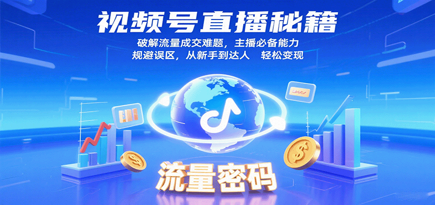 20260302033508-69a5056c3be65.png 视频号直播秘籍,破解流量成交难题,主播必备能力,规避误区,从新手到达人轻松变现