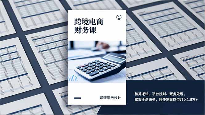 20260302033748-69a5060cab63b.jpg 跨境电商财务课,核算逻辑、平台规则、账务处理,掌握全盘账务,胜任高薪岗位月入1.5万+