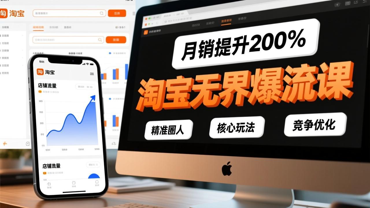 20260302034125-69a506e5458c4.jpeg 淘宝无界爆流课,精准圈人、核心玩法、竞争优化,快速引爆店铺流量,月销提升200%
