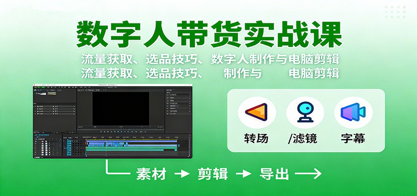 20260302034722-69a5084a243c9.jpg 数字人变现实战课:流量获取、选品技巧、数字人制作与电脑剪辑