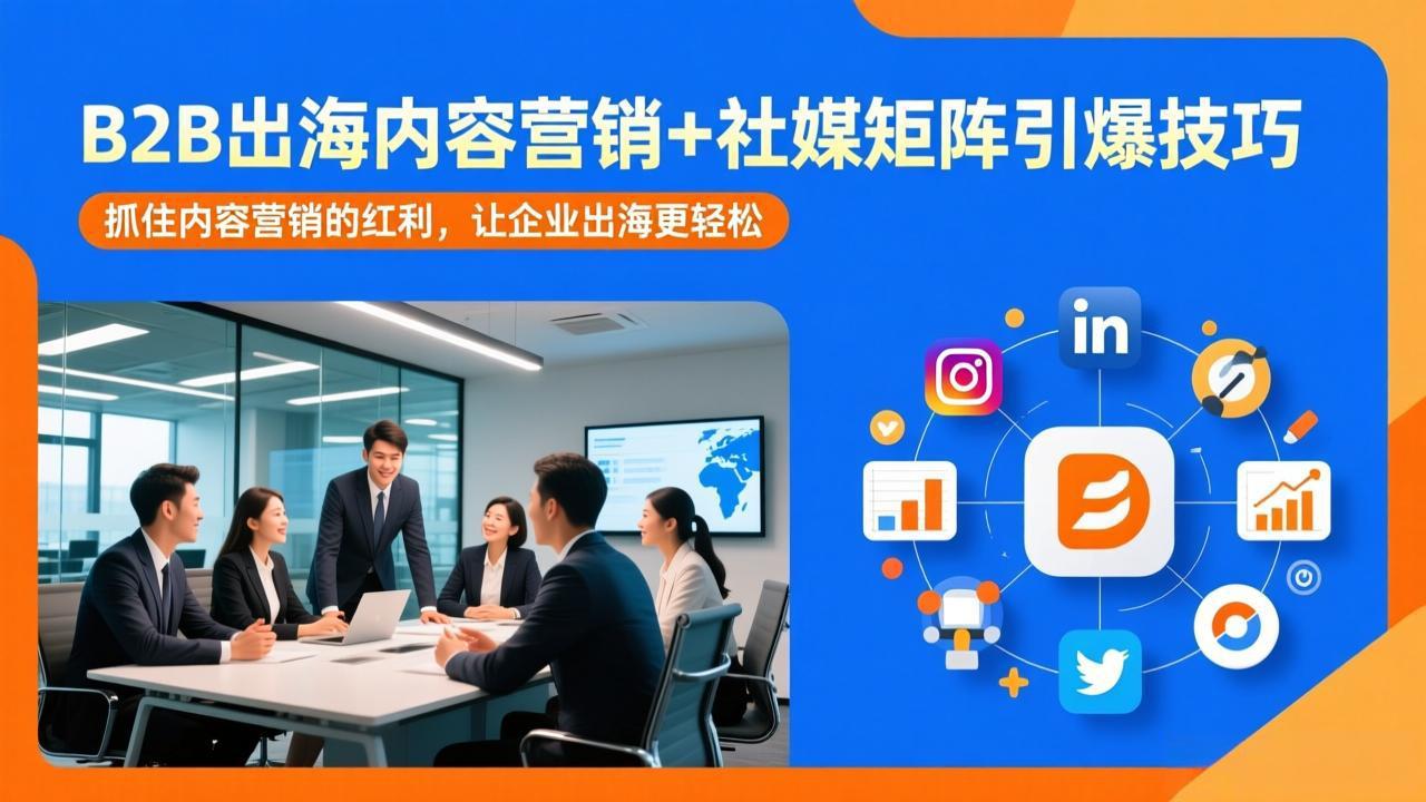 20260302034946-69a508da07e06.jpeg B2B出海内容营销+社媒矩阵引爆技巧:抓住内容营销的红利,让企业出海更轻松