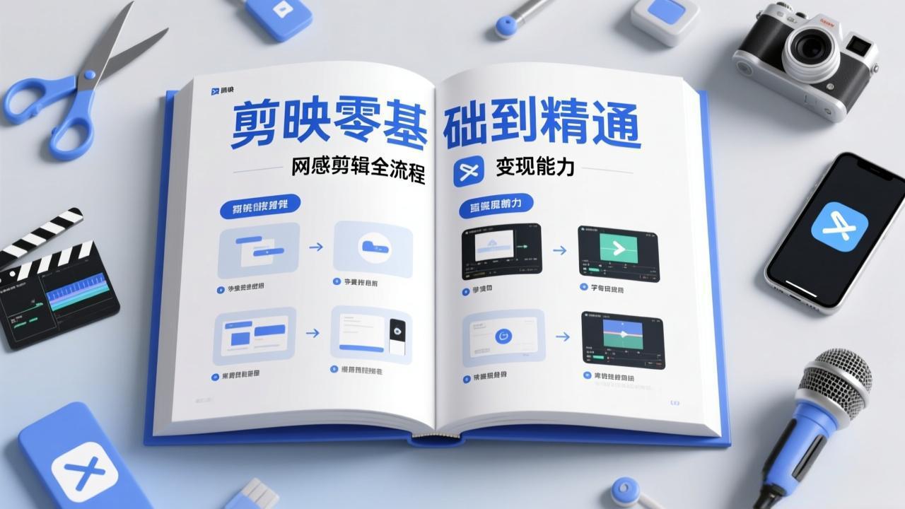 20260302034950-69a508dec4581.jpeg 剪映零基础也能快速上手,从入门到精通掌握网感剪辑全流程,掌握能直接变现的剪辑能力