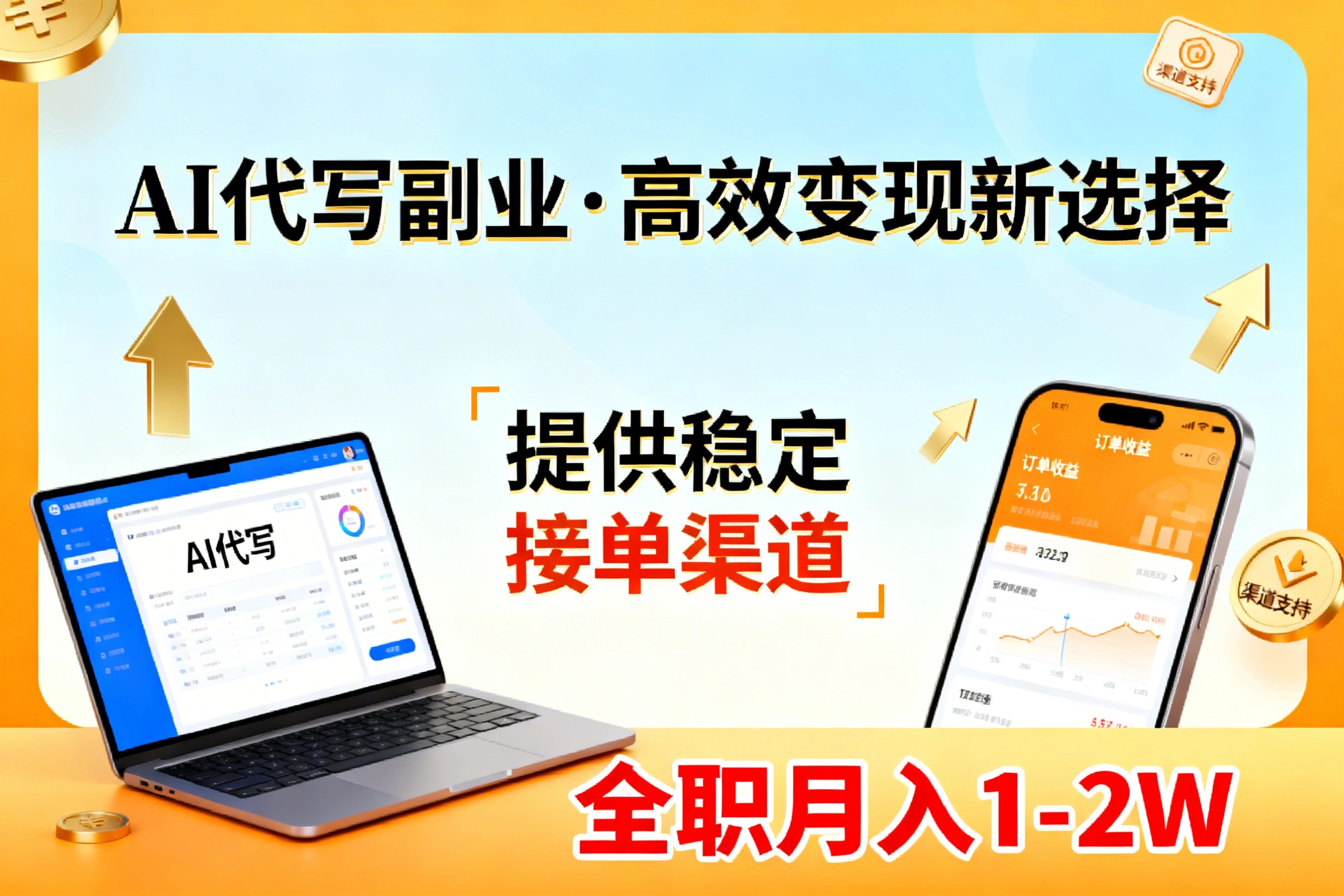 20260302035012-69a508f4d8690.jpg AI代写副业,高效变现,提供渠道,永不失业副业兼职 全职月入1-2W【SOP手册】