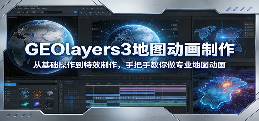 20260302041357-69a50e85bc51b.jpg GEOlayers3地图动画制作:从基础操作到特效制作,手把手教你做专业地图动画