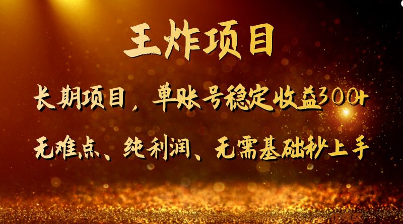 王炸项目！单账号稳定收益300+，适合长期操作的副业兼职。网赚项目-副业赚钱-互联网创业-资源整合百读客