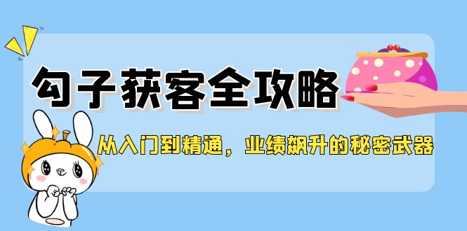 从入门到精通,勾子获客全攻略,业绩飙升的秘密武器网赚项目-副业赚钱-互联网创业-资源整合百读客
