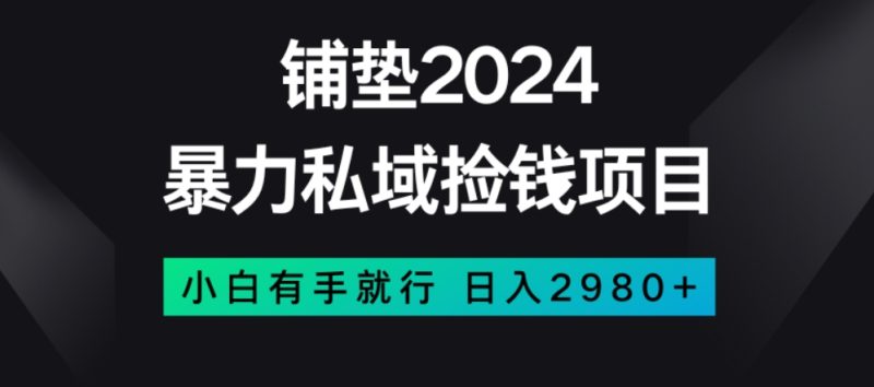 暴力私域捡钱项目，小白无脑操作，日入2980【揭秘】网赚项目-副业赚钱-互联网创业-资源整合百读客