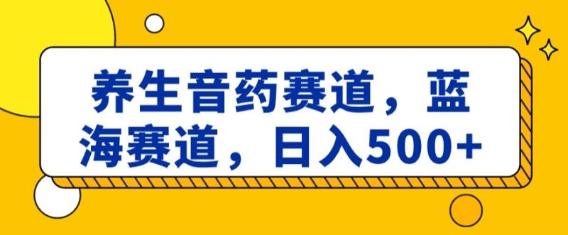 养生音药赛道,蓝海赛道,日入500+【揭秘】网赚项目-副业赚钱-互联网创业-资源整合百读客