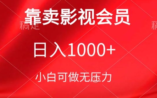 靠卖影视会员，日入1000+，落地保姆级教程，新手可学网赚项目-副业赚钱-互联网创业-资源整合百读客