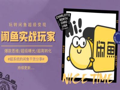 手把手教你0到1系统玩转闲鱼变现，爆款思维/超级曝光/超高转化网赚项目-副业赚钱-互联网创业-资源整合百读客