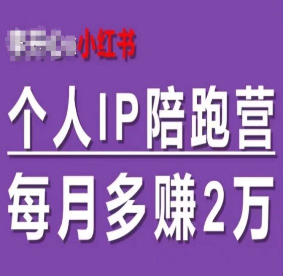 小红书个人IP陪跑营,60天拥有自动转化成交的双渠道个人IP,每月多赚2w网赚项目-副业赚钱-互联网创业-资源整合百读客