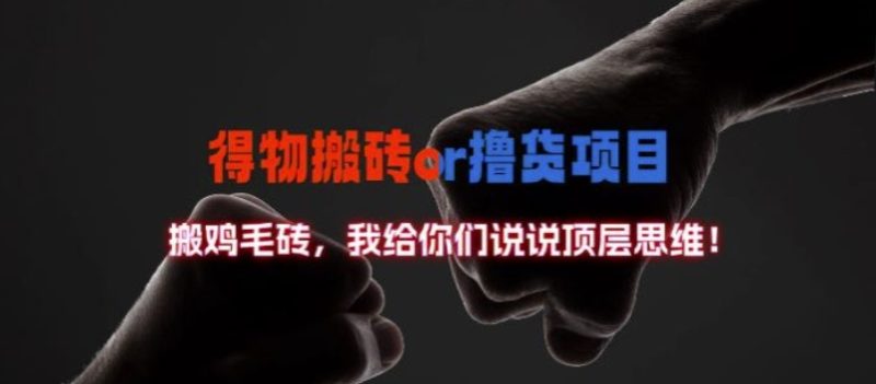 得物搬砖撸货项目?掰下数据，我给你们说说顶层思维网赚项目-副业赚钱-互联网创业-资源整合百读客