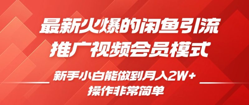 闲鱼引流推广影视会员,0成本就可以操作,新手小白月入过W+网赚项目-副业赚钱-互联网创业-资源整合百读客