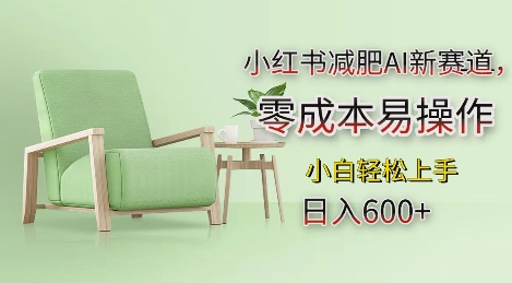 小红书减肥AI新赛道，零成本易操作，日入多张，小白轻松上手网赚项目-副业赚钱-互联网创业-资源整合百读客