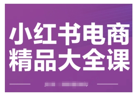 小红书电商精品大全课，快速掌握小红书运营技巧，实现精准引流与爆单目标，轻松玩转小红书电商网赚项目-副业赚钱-互联网创业-资源整合百读客
