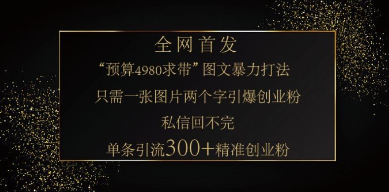 小红书神奇图片引流法,只需一张图,就能单条笔记凭借此方法,轻松引流 300 + 精准创业粉网赚项目-副业赚钱-互联网创业-资源整合百读客