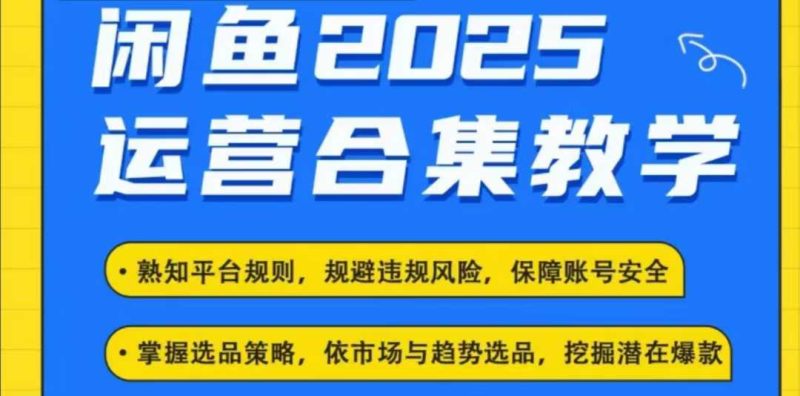 2025闲鱼电商运营全集,2025最新咸鱼玩法网赚项目-副业赚钱-互联网创业-资源整合百读客