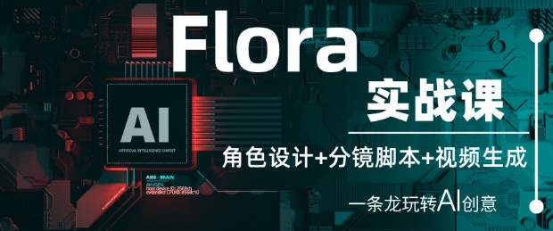 Flora实战课：角色设计+分镜脚本+视频生成，一条龙玩转AI创意网赚项目-副业赚钱-互联网创业-资源整合百读客