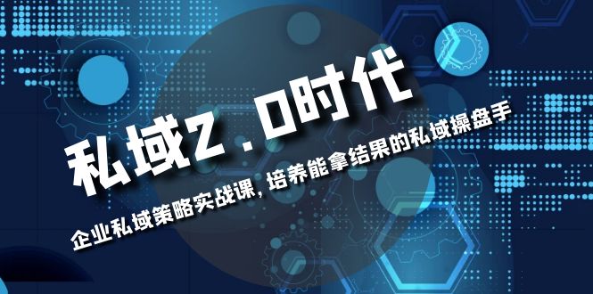 私域-2.0时代:企业私域策略实战课,培养能拿结果的私域操盘手网赚项目-副业赚钱-互联网创业-资源整合百读客