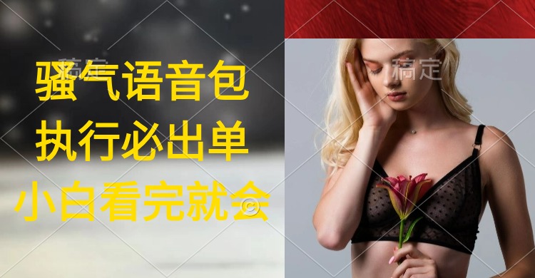 执行就出单,日入2000+,超火骚气语音包,小白看完课程就能马上实操网赚项目-副业赚钱-互联网创业-资源整合百读客