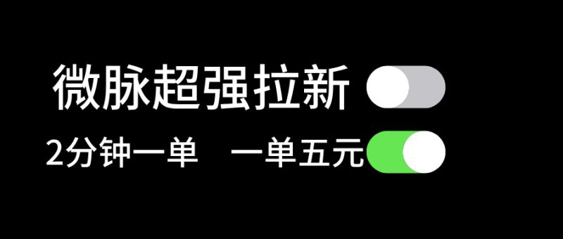 微脉超强拉新, 两分钟1单, 一单利润5块,适合小白网赚项目-副业赚钱-互联网创业-资源整合百读客