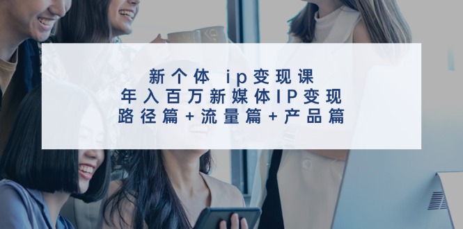 新个体 ip变现课,年入百万新媒体IP变现,路径篇+流量篇+产品篇网赚项目-副业赚钱-互联网创业-资源整合百读客
