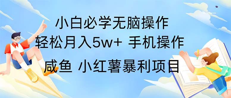 2024热门暴利手机操作项目，简单无脑操作，每单利润最少500网赚项目-副业赚钱-互联网创业-资源整合百读客