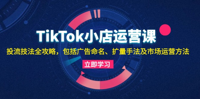 TikTok小店运营课:投流技法全攻略,包括广告命名 扩量手法及市场运营方法网赚项目-副业赚钱-互联网创业-资源整合百读客