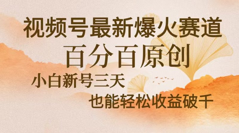 视频号最新爆火赛道，中老年粉深信不疑，百分百原创，新号三天收益轻松…网赚项目-副业赚钱-互联网创业-资源整合百读客