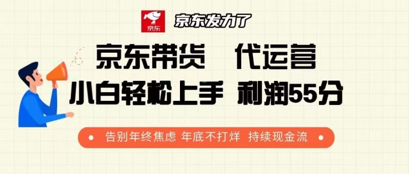 京东带货 代运营 利润55分 告别年终焦虑 年底不打烊 持续现金流网赚项目-副业赚钱-互联网创业-资源整合百读客