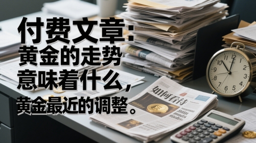 付费文章：黄金的走势意味着什么，如何看待黄金最近的调整网赚项目-副业赚钱-互联网创业-资源整合百读客