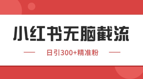 小红书截流同行客源，独家野路子获客玩法 日引200+暴力获客网赚项目-副业赚钱-互联网创业-资源整合百读客