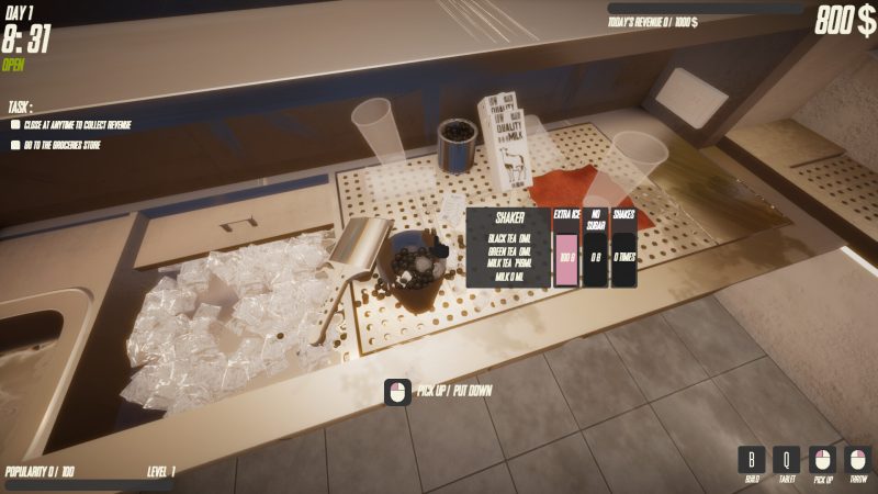 《奶茶店模拟器》中文版网赚项目-副业赚钱-互联网创业-资源整合百读客