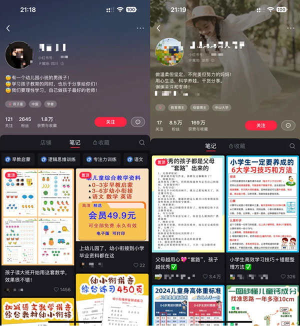 小红书卖幼儿虚拟资料玩法，日入1000+