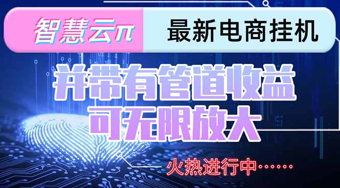 智慧云π电脑挂机单机每天收益300—500+ 并带有团队管道收益 可无限放大网赚项目-副业赚钱-互联网创业-资源整合百读客