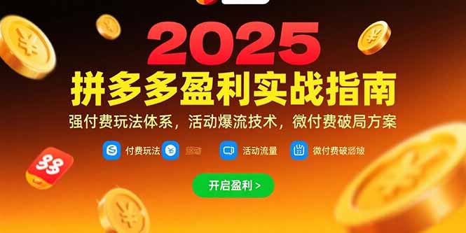 拼多多盈利实战指南，强付费玩法，活动爆流技术，微付费破局方案(更新7月)网赚项目-副业赚钱-互联网创业-资源整合百读客