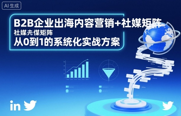 B2B企业出海内容营销+社媒矩阵，从0到1的系统化实战方案网赚项目-副业赚钱-互联网创业-资源整合百读客