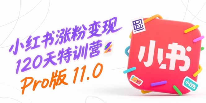 小红书涨粉变现120天特训营Pro版11.0:从0到1掌握平台运营,内容制作和变现网赚项目-副业赚钱-互联网创业-资源整合百读客
