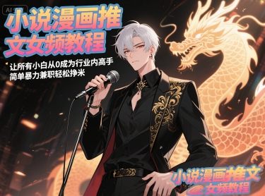 小说漫画推文女频教程,让所有小白从0成为行业内高手,简单暴力兼职轻松挣米网赚项目-副业赚钱-互联网创业-资源整合百读客