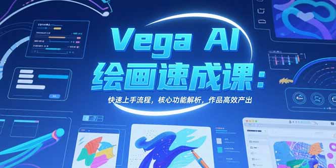 Vega AI绘画速成课:快速上手流程,核心功能解析,作品高效产出网赚项目-副业赚钱-互联网创业-资源整合百读客